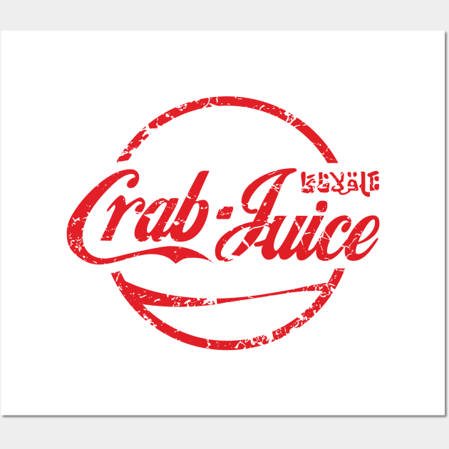 Crab Juice Red Wall Art by Rock Bottom